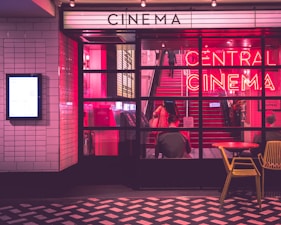 动作电影海报：城市夜景中的英雄对决